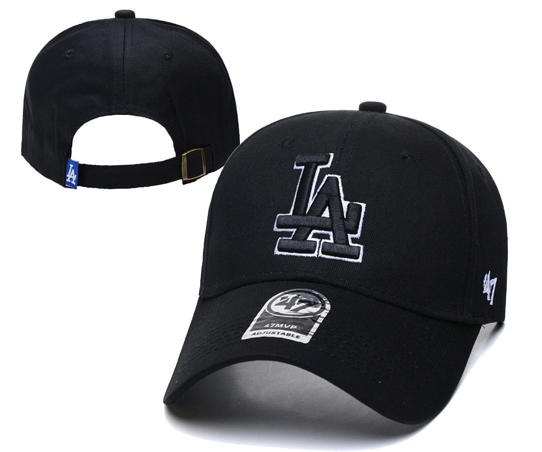 Men's Los Angeles Dodgers New Era Black 2025 National League Champions Locker Room 9SEVENTY Adjustable Hat