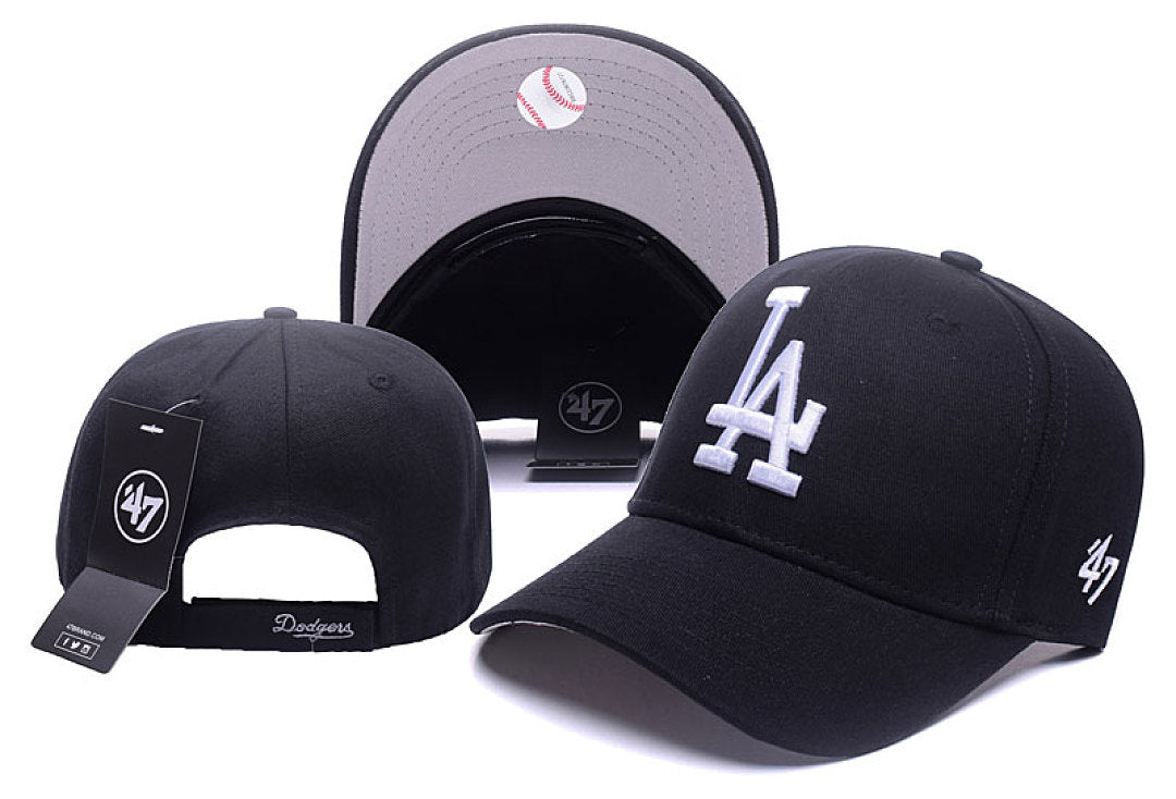 Men's Los Angeles Dodgers New Era Black 2025 National League Champions Locker Room 9SEVENTY Adjustable Hat