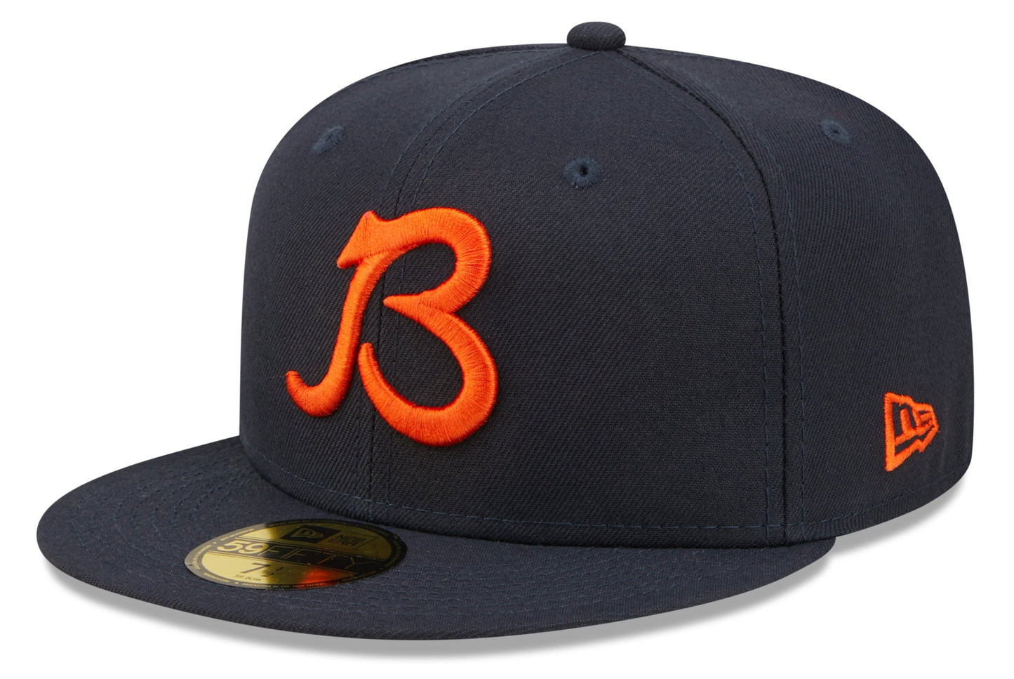 Chicago Bears "B" Logo Nightshift Navy Traditions New Era 59FIFTY Fitted Hat