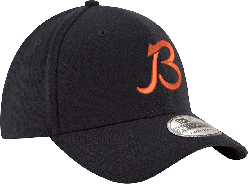 Chicago Bears New Era B Navy Shield 39THIRTY Flex Hat