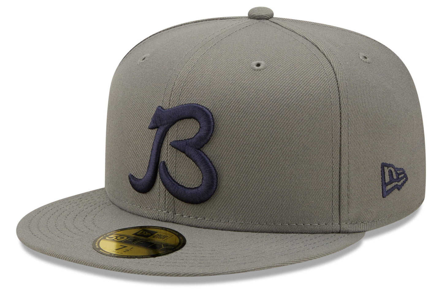 Chicago Bears "B" Logo Traditions Storm Gray New Era 59FIFTY Fitted Hat