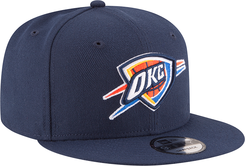 Men's Oklahoma City Thunder Navy 9FIFTY Snapback Hat By New Era