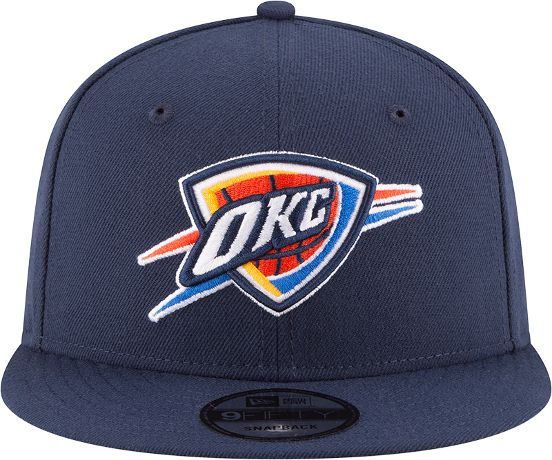 Men's Oklahoma City Thunder Navy 9FIFTY Snapback Hat By New Era