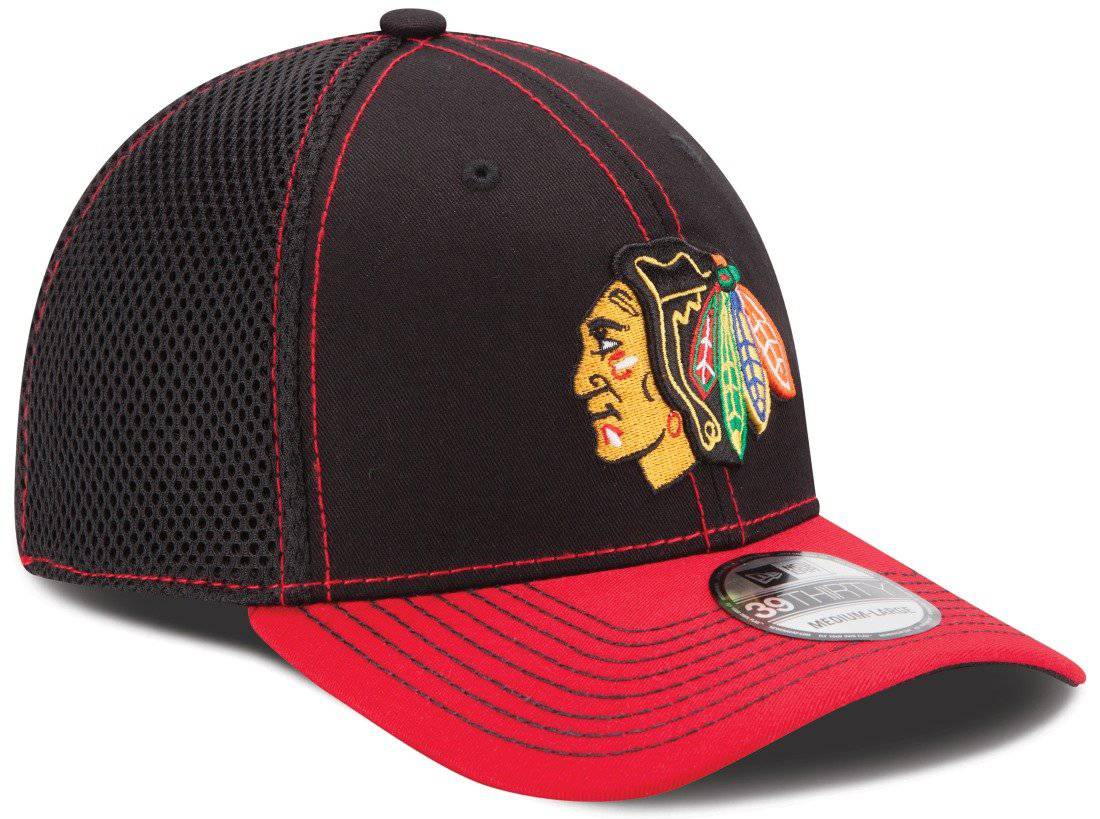 Chicago Blackhawks New Era NHL 39THIRTY Neo Fitted Hat - 2 Tone