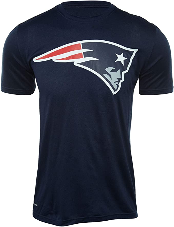Mens New England Patriots Nike Navy Legend Logo Essential 3 Performance T-Shirt