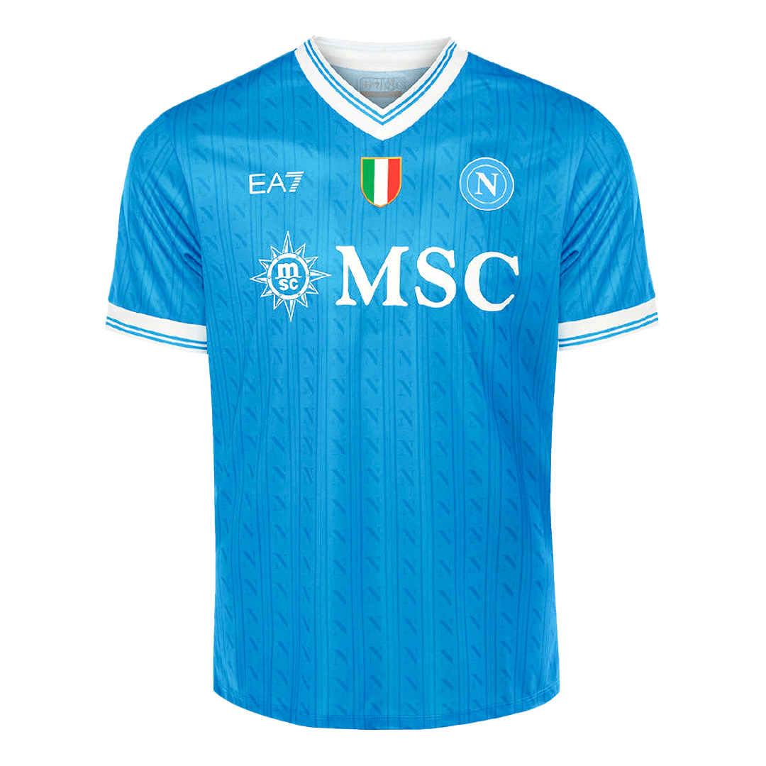 DE BRUYNE #11 Napoli Home Football Shirt 2025/26 Blue
