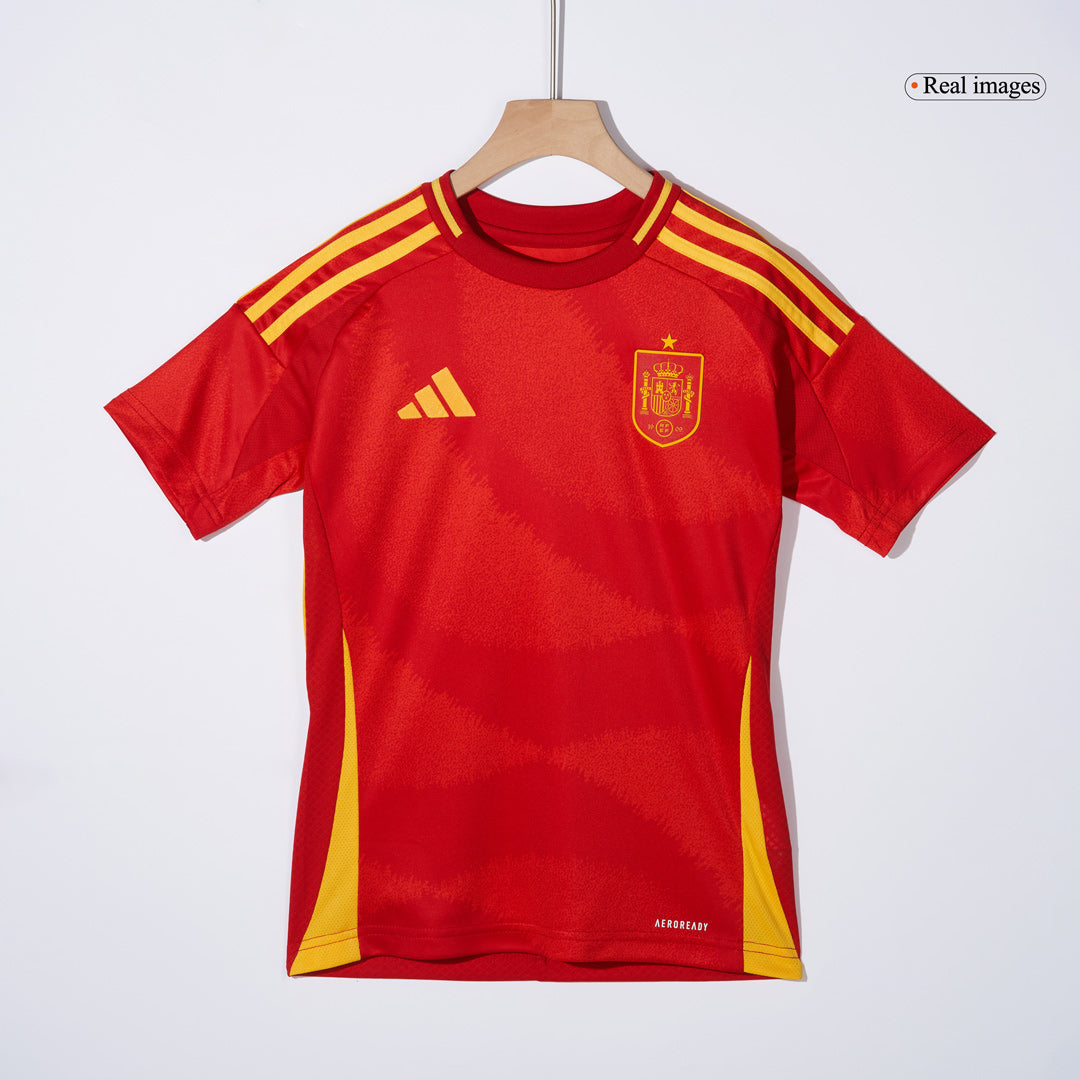 Kid's Spain Home Football Shirt Kit(Jersey+Shorts+Socks) Euro 2024