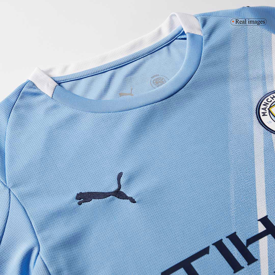 RODRIGO #16 Manchester City Home Football Shirt 2025/26 Blue