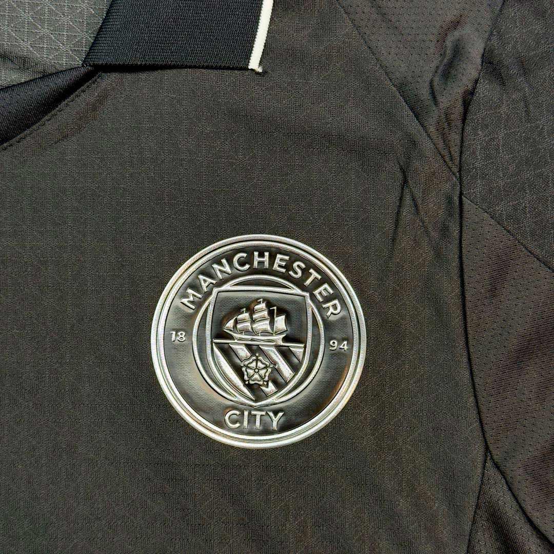 Player Version Manchester City Away Football Shirt 2025/26 Black