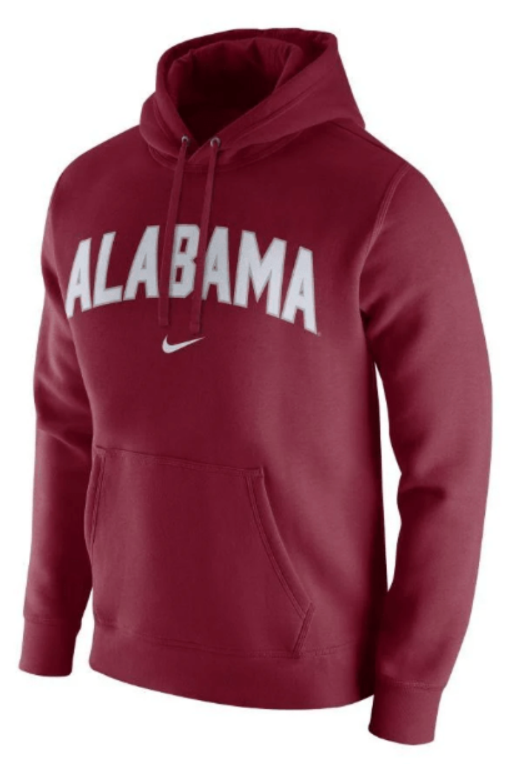 Men's Nike Alabama Crimson Tide "Alabama" Club Fleece Hoodie Size