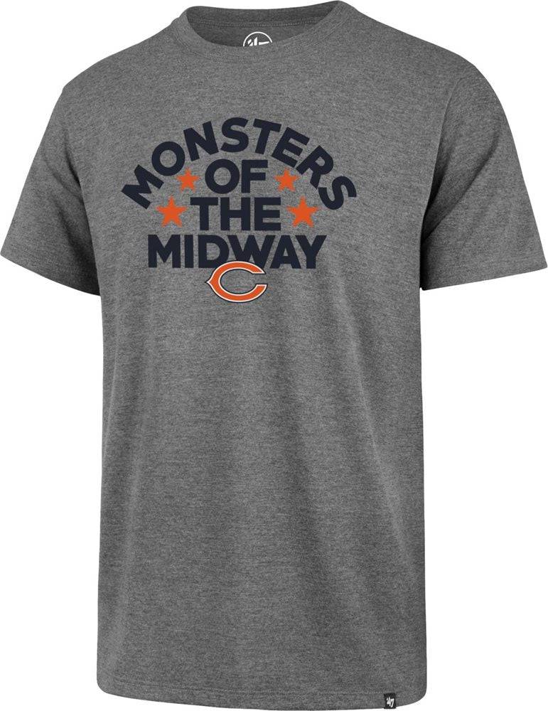 Men's Chicago Bears NFL "Monsters of the Midway" Slate Gray Regional Club Tee By '47 Brand