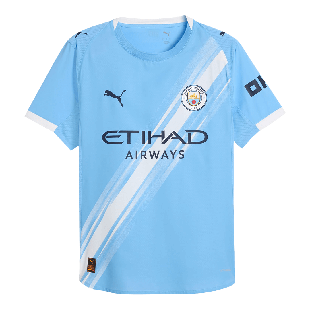Player Version HAALAND #9 Manchester City Home Football Shirt 2025/26 Blue