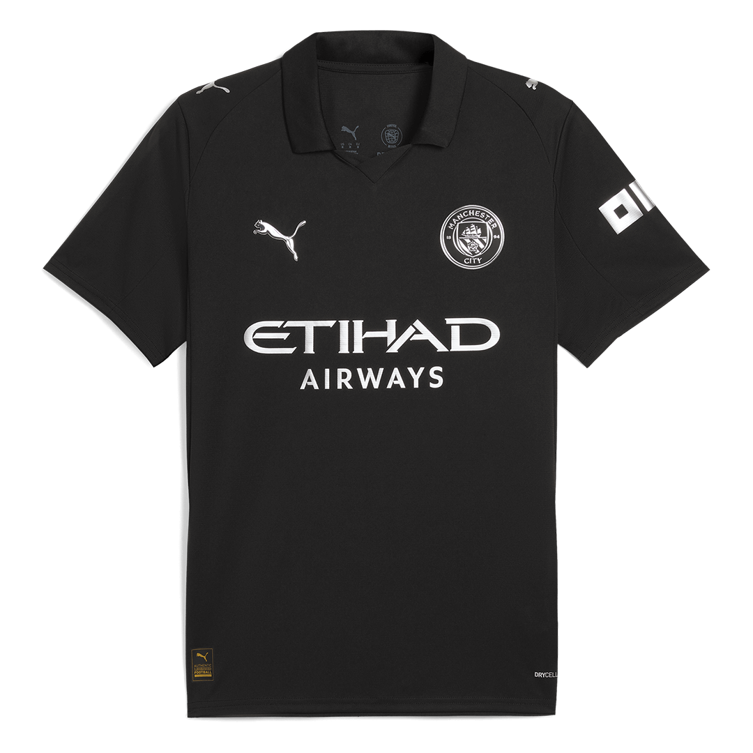 Manchester City Away Football Shirt 2025/26 Black