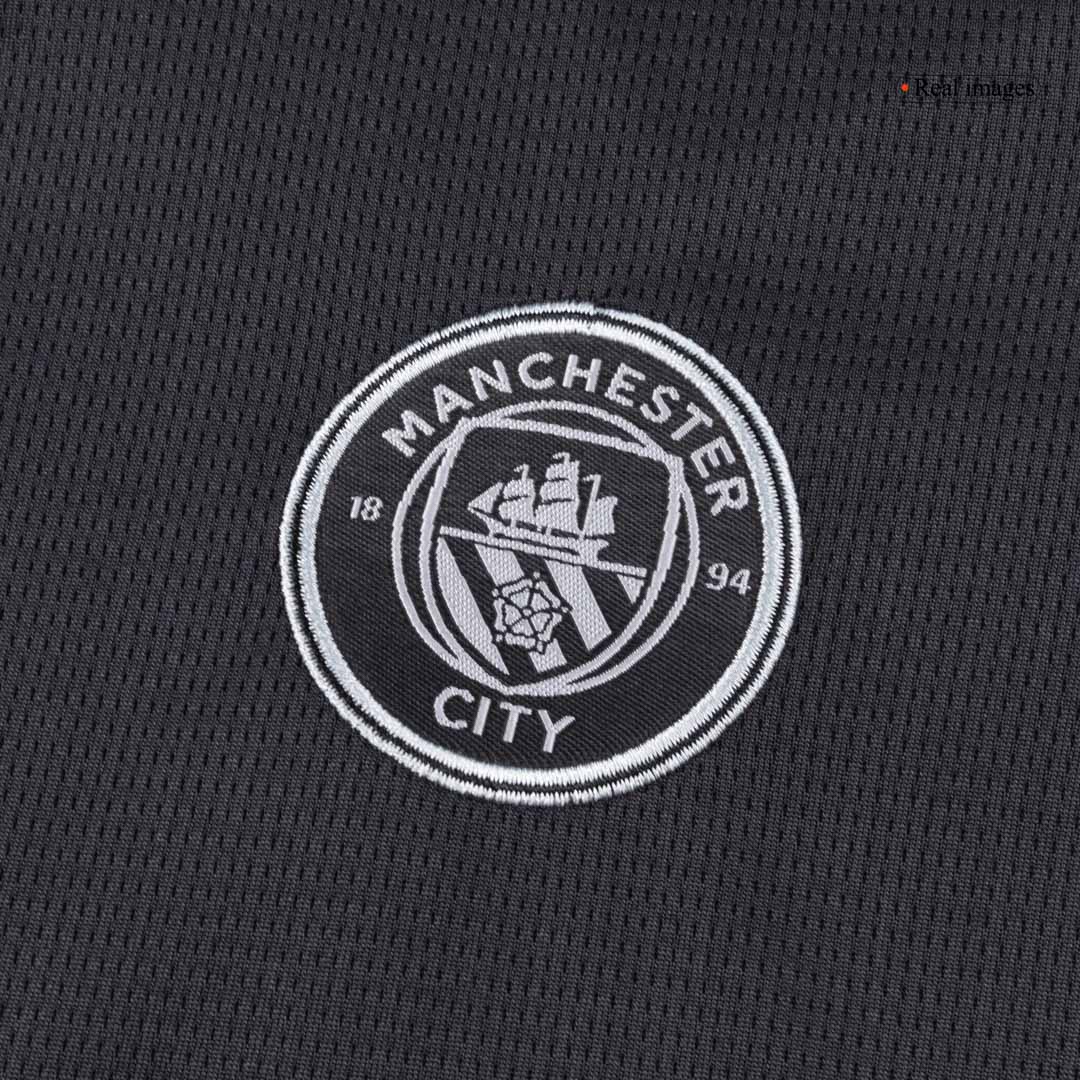 Kid's Manchester City Away Football Shirt Kit(Jersey+Shorts) 2025/26 Black