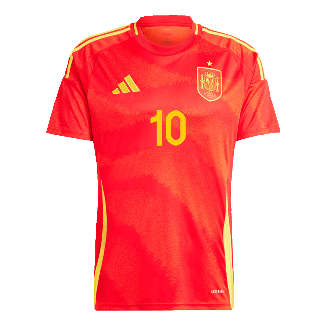 LAMINE YAMAL #10 Spain Home Football Shirt Euro 2024
