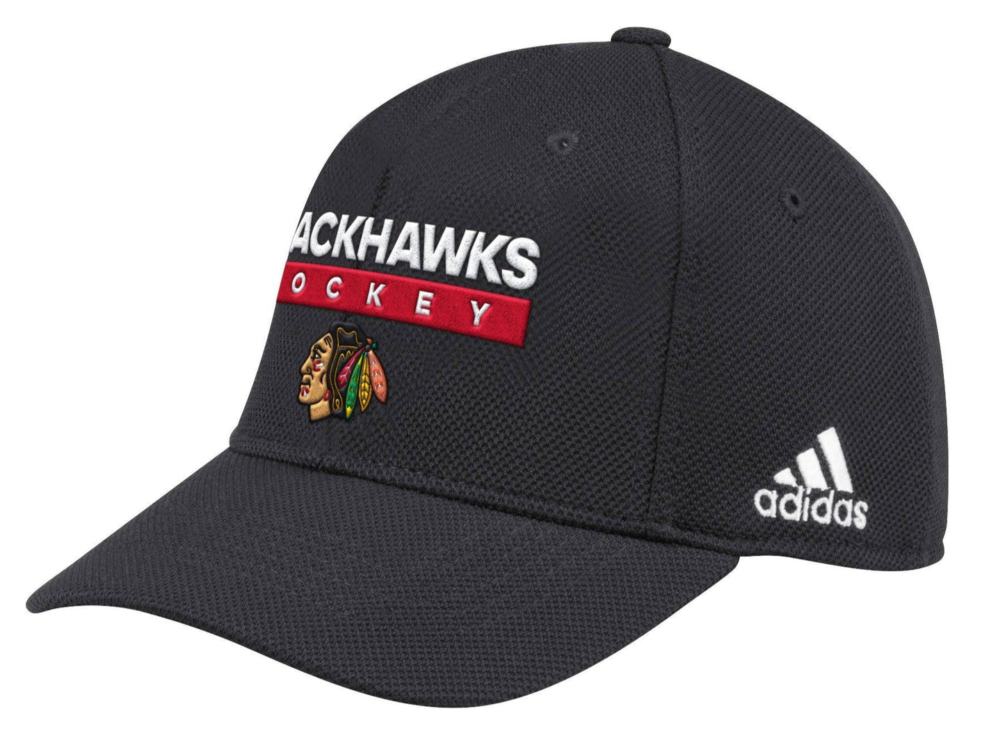 Men's Chicago Blackhawks Authentic Collection Foxtrot Structured Flex Fit Hat By Adidas