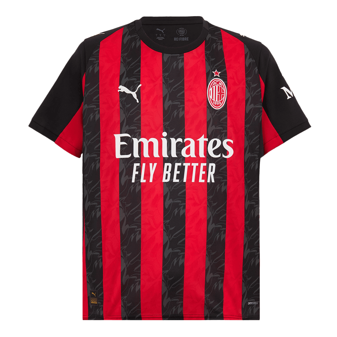 PULISIC #11 AC Milan Home Football Shirt 2025/26 Red&Black