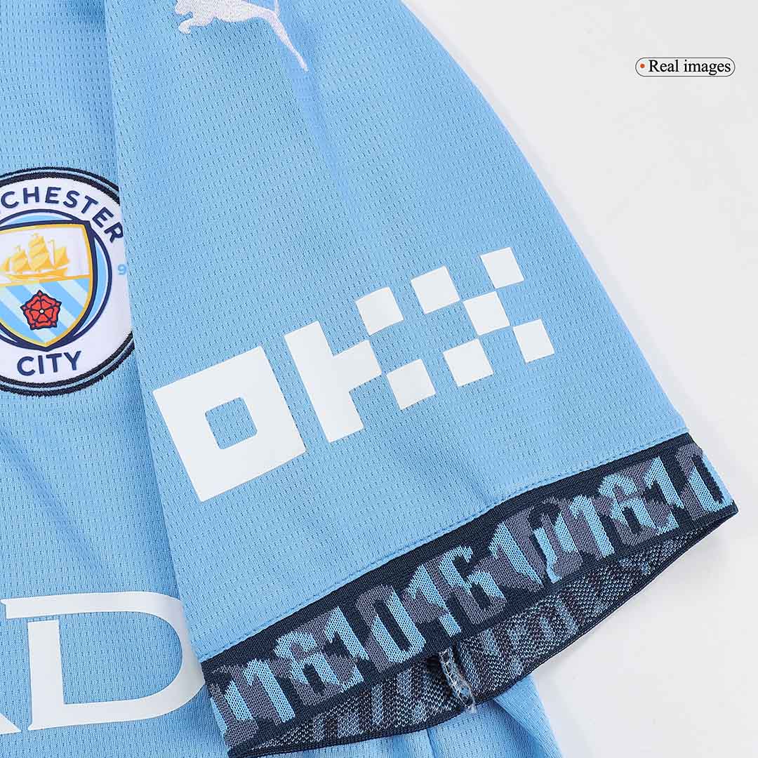 RODRIGO #16 Manchester City Home Football Shirt - UCL