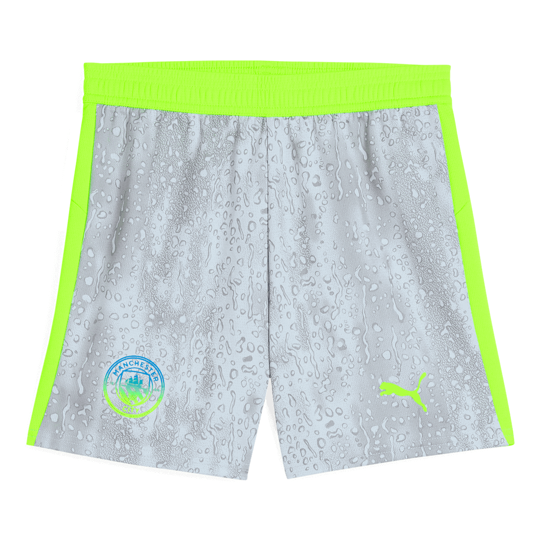 Manchester City Third Away Football Shirt Kit(Jersey+Shorts) 2025/26