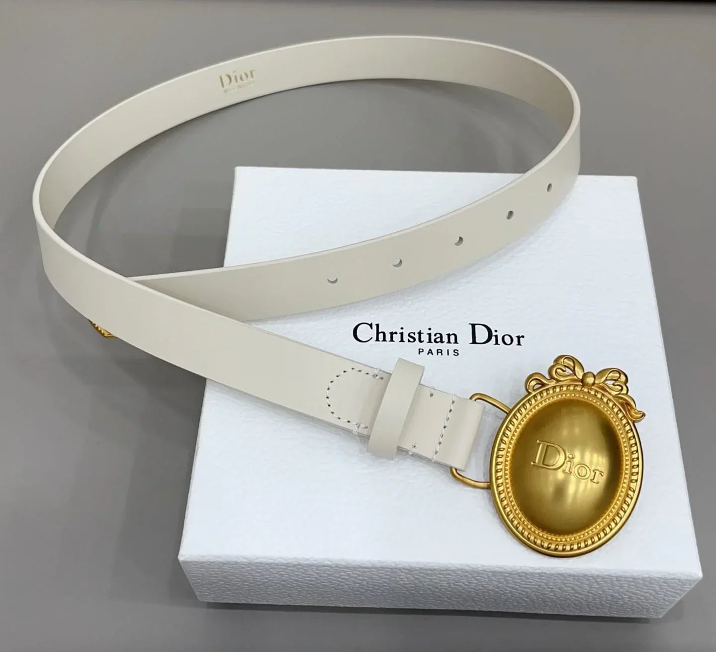 Dior Médaillon Belt 25mm Smooth Calfskin