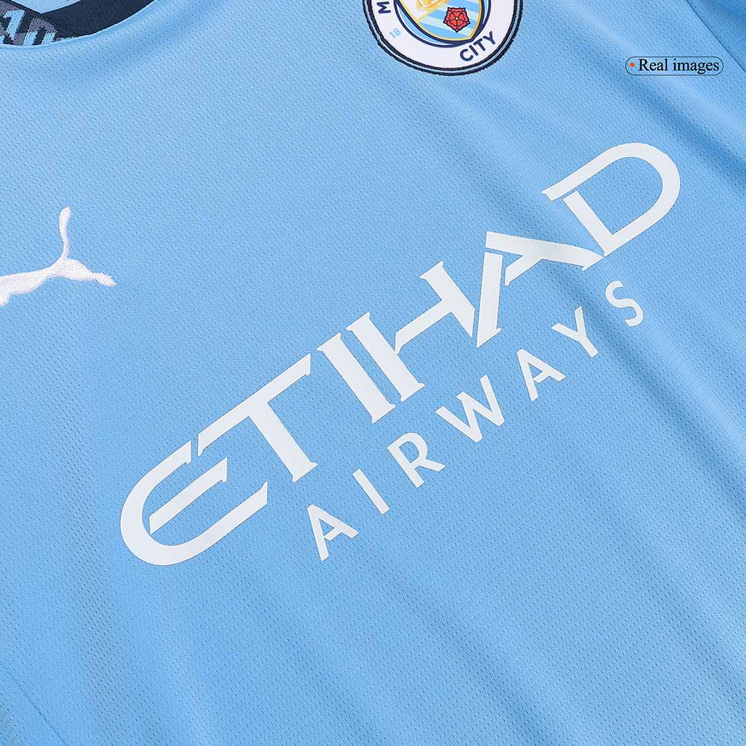DE BRUYNE #17 Manchester City Home Football Shirt - UCL