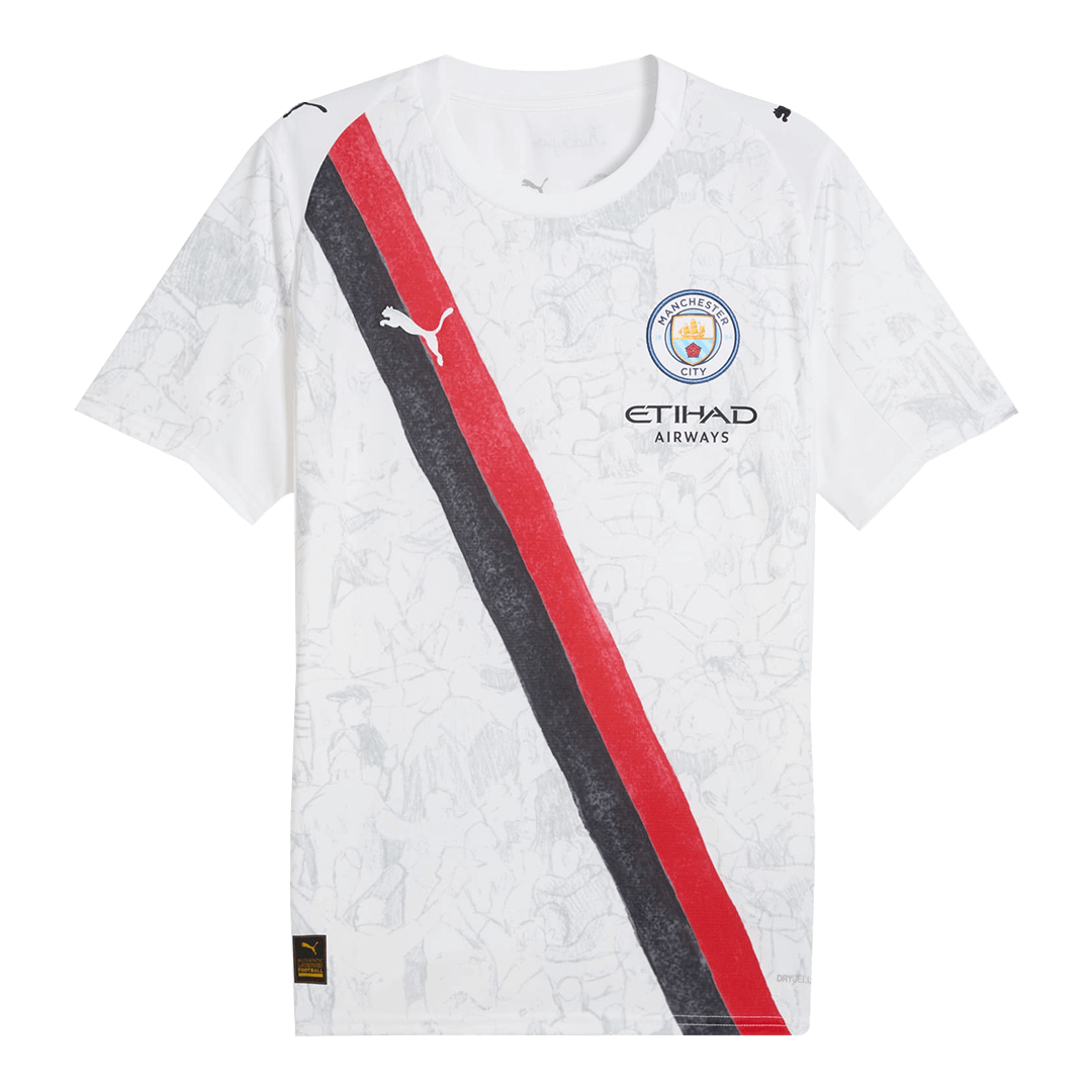 MARMOUSH #7 Manchester City KidSuper Football Shirt 2025/26 White - Club World Cup
