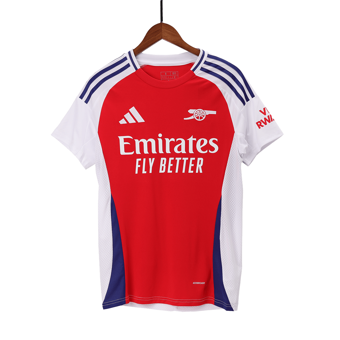 RICE #41 Arsenal Home Football Shirt Red
