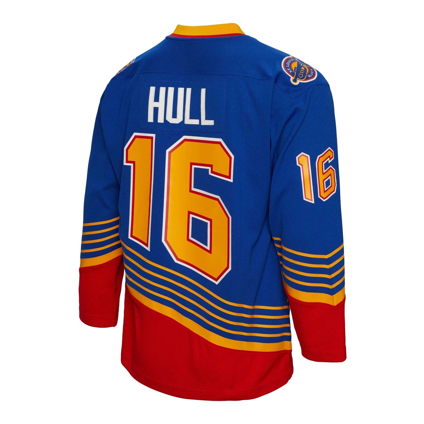 Men's St. Louis Blues Brett Hull Mitchell & Ness Blue 1995/96 Blue Line Player Jersey