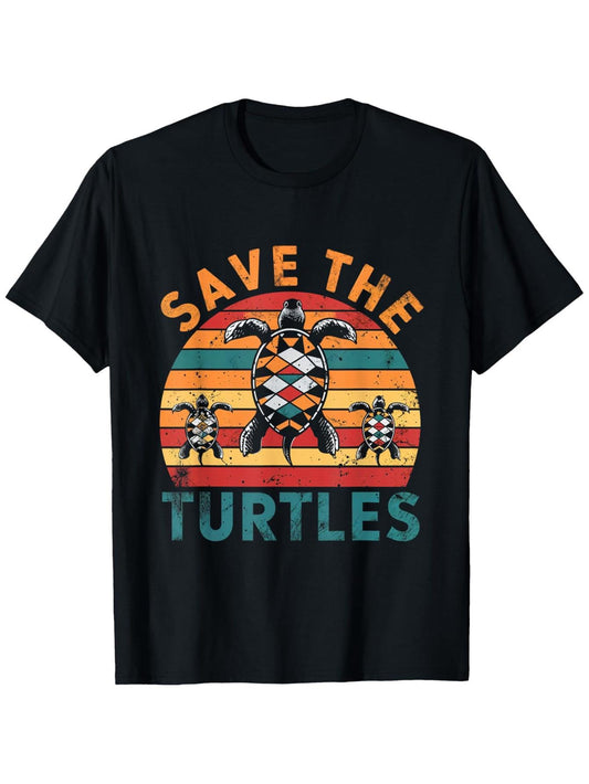 Save The Wildlife Animal Wildlife T-Shirt Mens T-Shirt Funny Pattern, Casual And Comfortable Roundneck Short Sleeve, Four Seasons Can Wear 180G Fabric Weight 100% S-XXXL - Graphic Tee for Adults