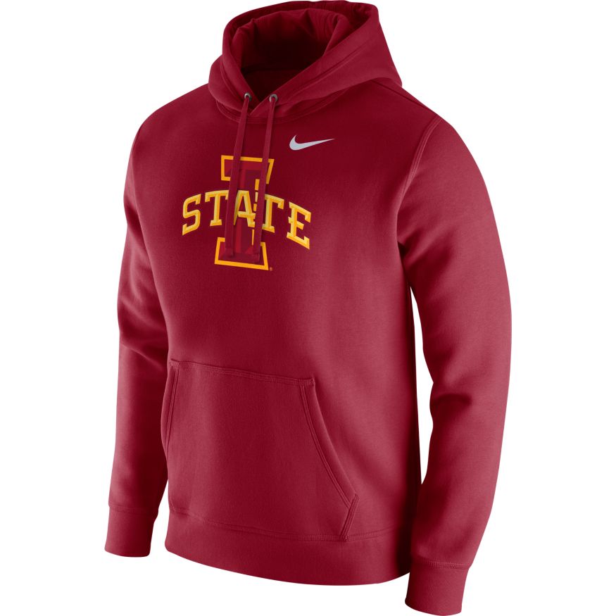 Nike Men's Iowa State Cyclones Red Club Fleece Hoodie