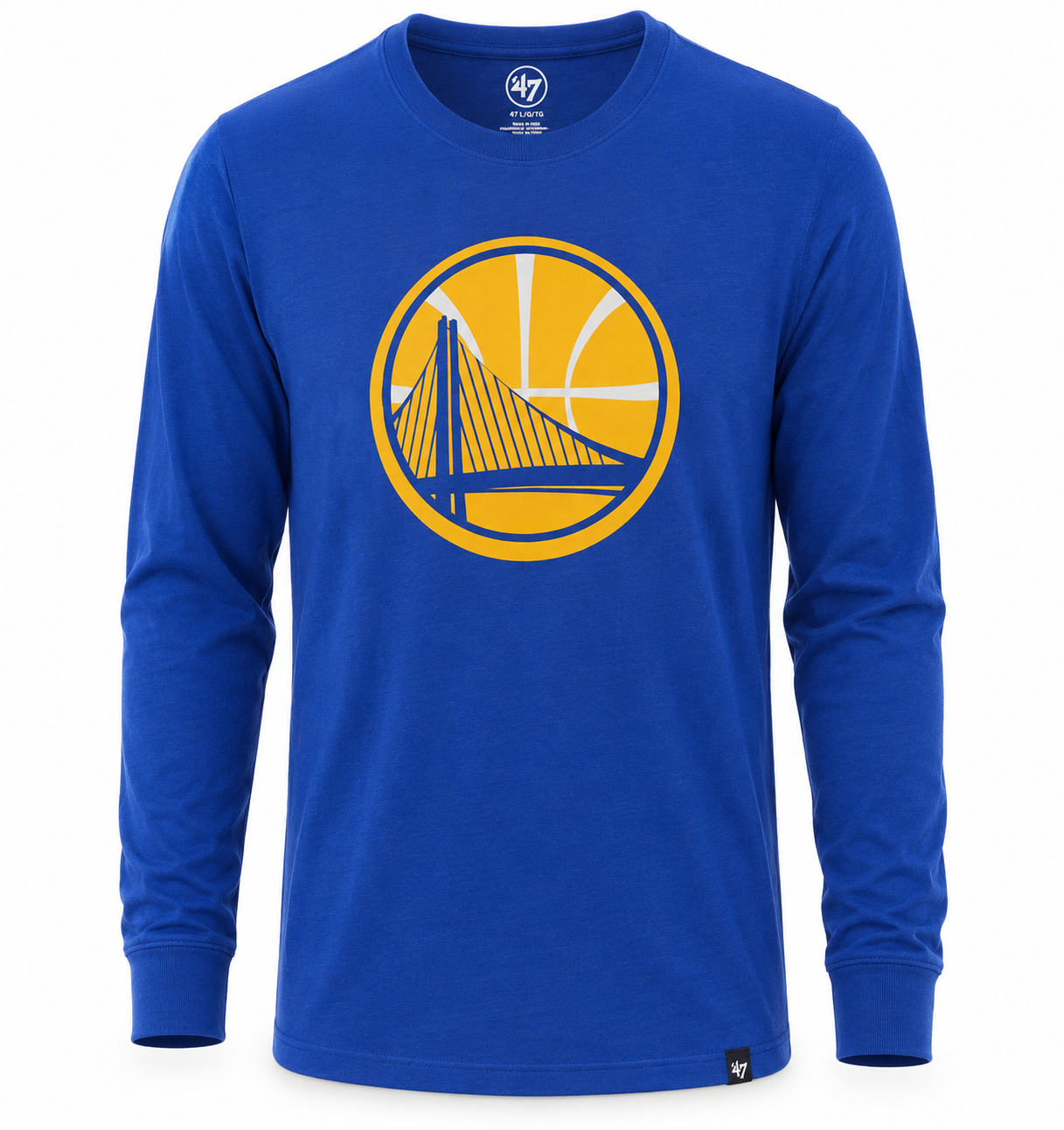 Men's Golden State Warriors Super Rival Long Sleeve Tee By '47 Brand