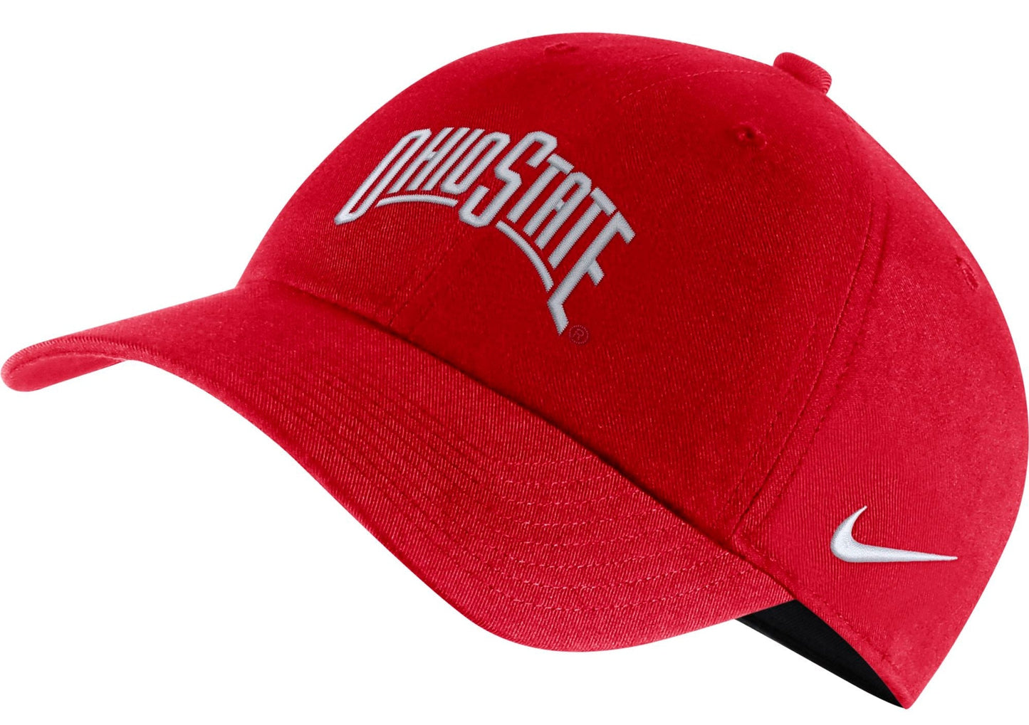 Ohio State Buckeyes Nike Red Wordmark Heritage 86 Adjustable Hat