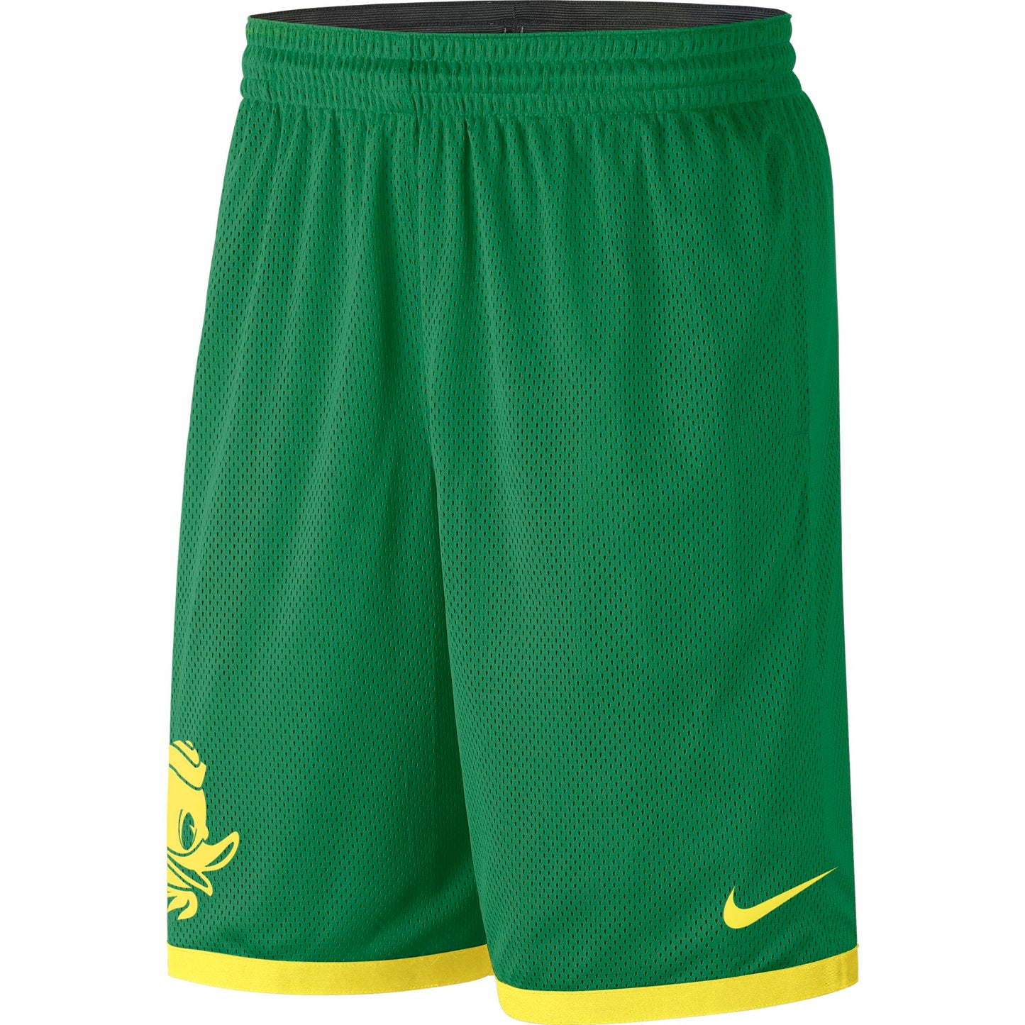 Mens Oregon Ducks Nike Apple Green Mesh Shorts