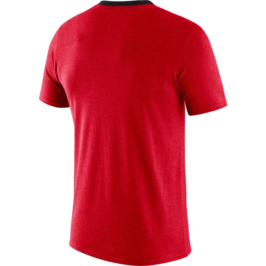 Men's Georgia Bulldogs Football Red Vault Helmet Logo T-Shirt By Nike