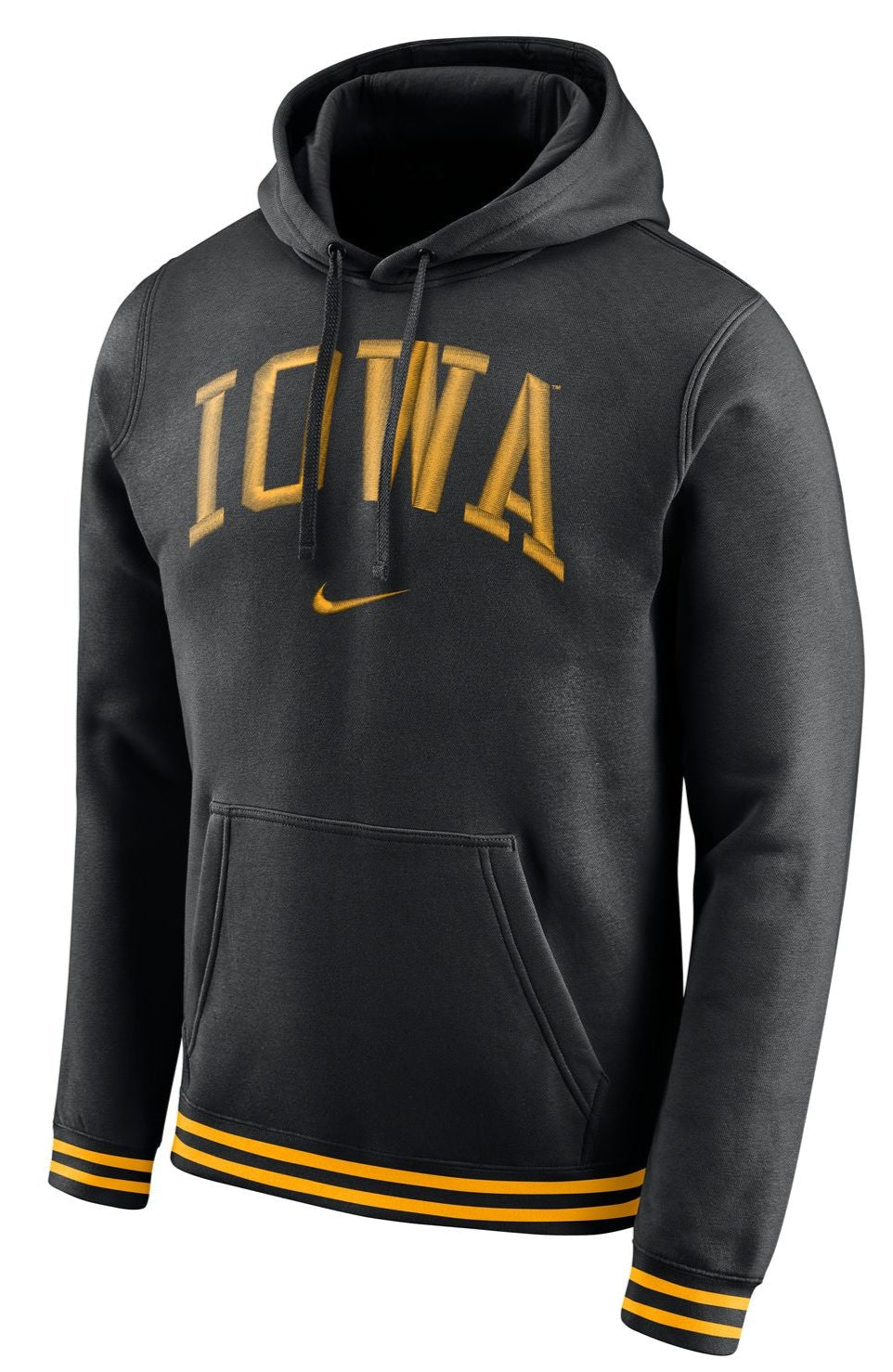 Men's Iowa Hawkeyes Nike Black Retro Fleece Hoodie