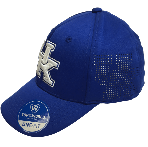 Kentucky Wildcats Blue NCAA TOW "Rails" One Fit Stretch Fit Performance Mesh Hat