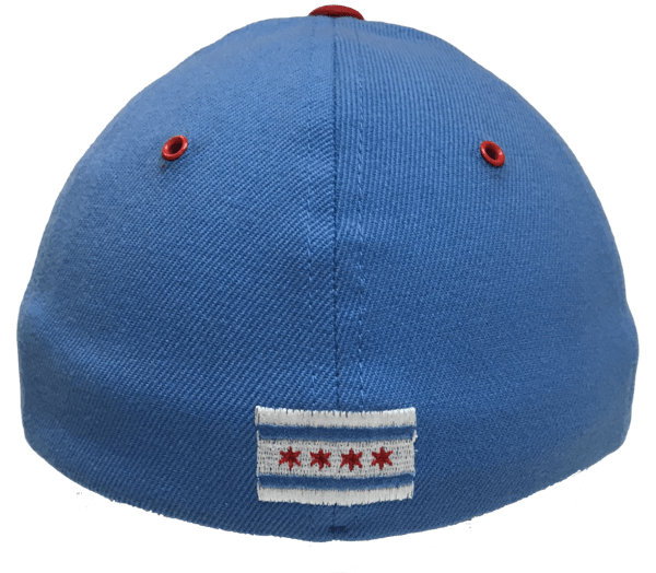Mens NHL Chicago Blackhawks City Flag Pulsar White/Blue Zephyr Flex Hat