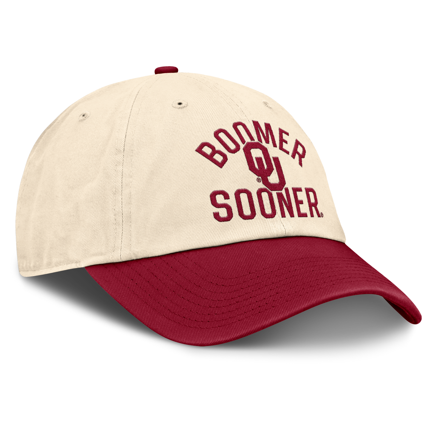 Oklahoma Sooners Nike Unisex 2026 Primetime Natural 2-Tone Club Adjustable Hat - Natural