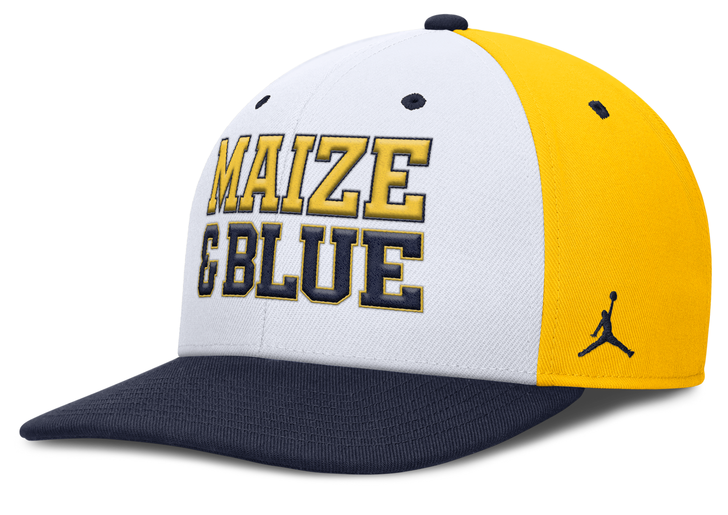 Michigan Wolverines Nike Pro Local Navy Jumpman Adjustable Snapback Hat