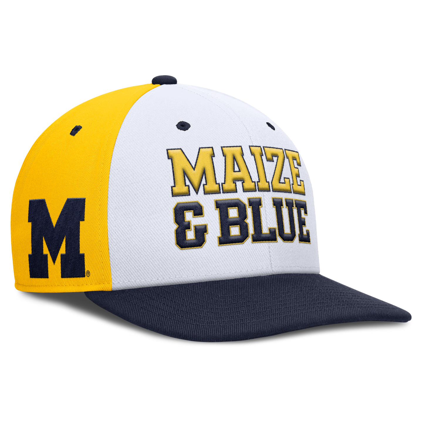 Michigan Wolverines Nike Pro Local Navy Jumpman Adjustable Snapback Hat