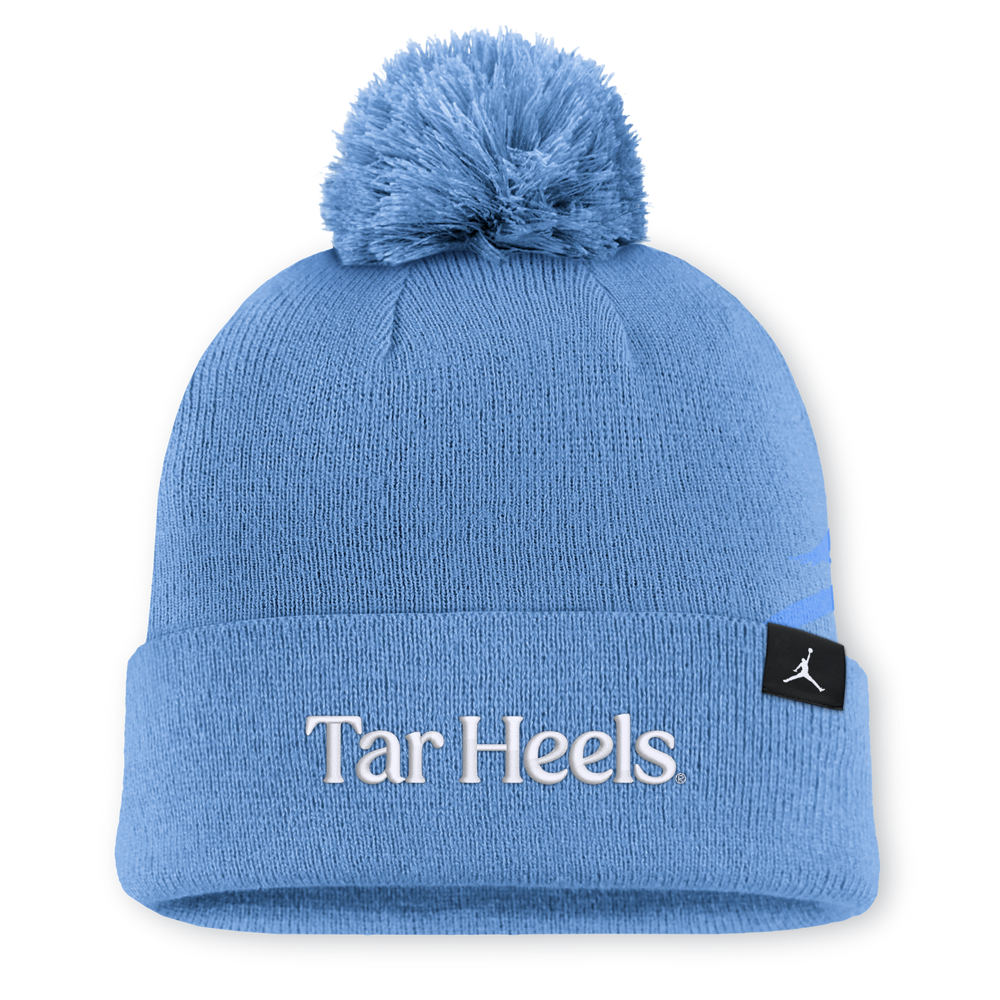 Men's Nike North Carolina Tar Heels Pom Cuffed Knit Hat-Valor Blue