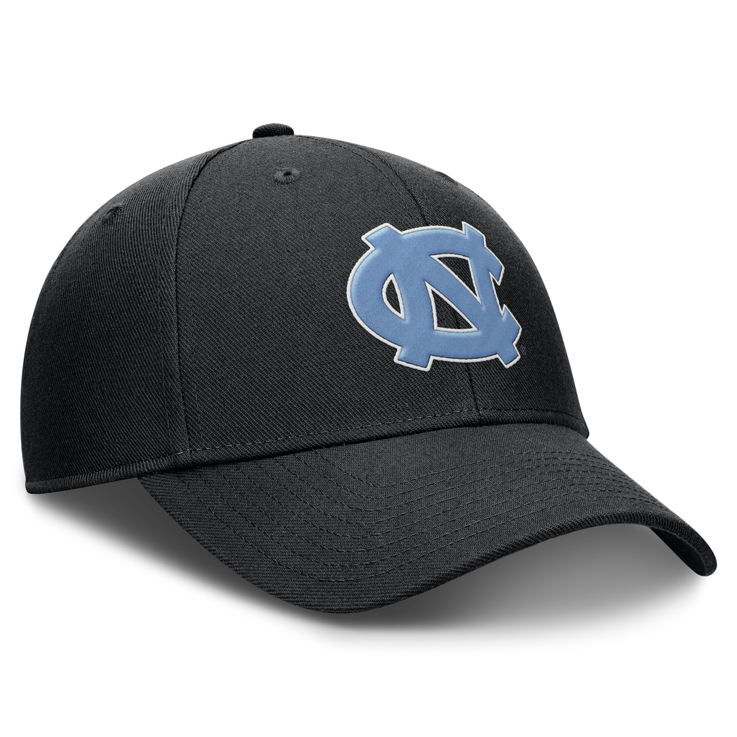 North Carolina Tar Heels Black Nike Club Adjustable Hat