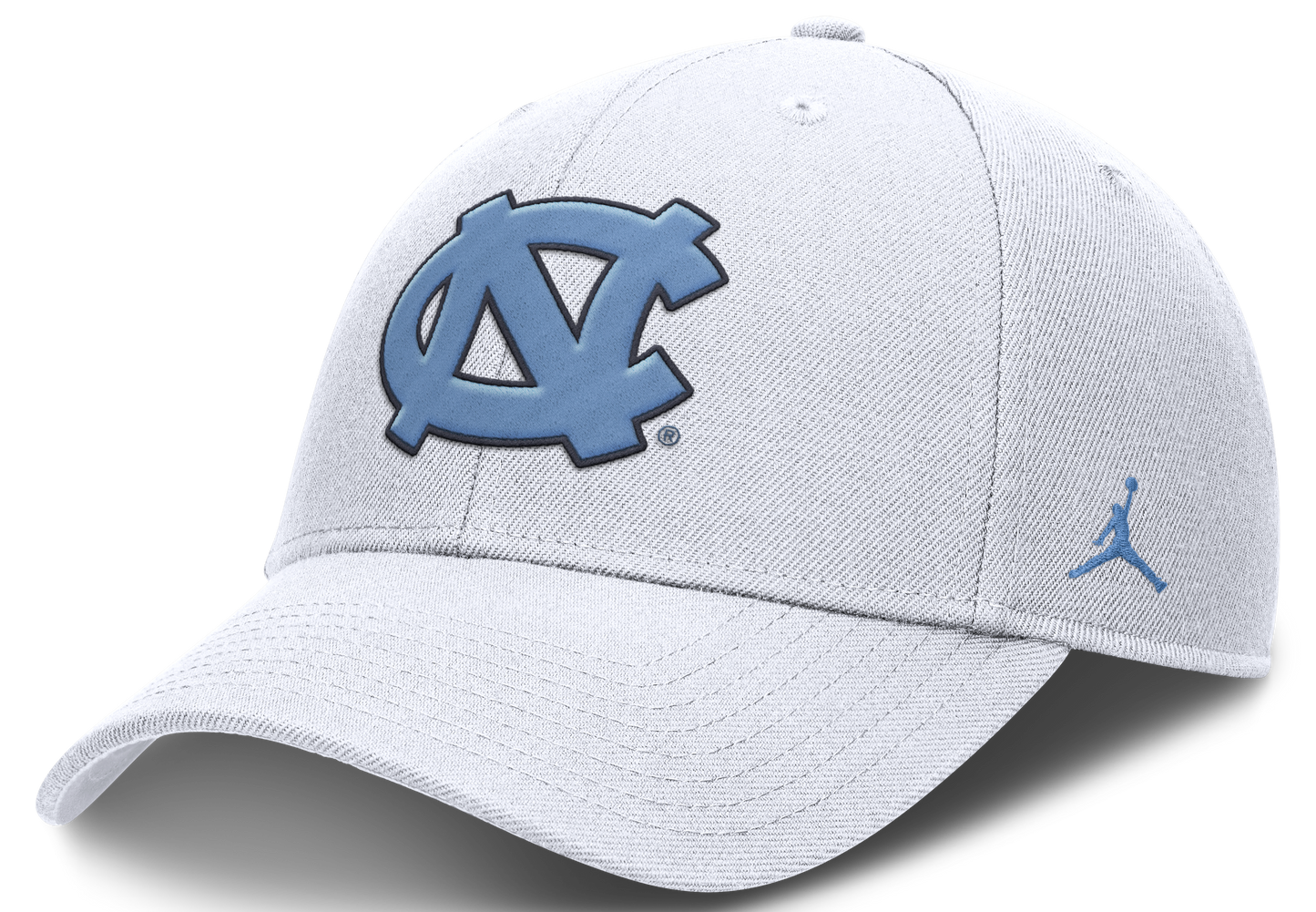 North Carolina Tar Heels Jumpman White Club Adjustable Hat