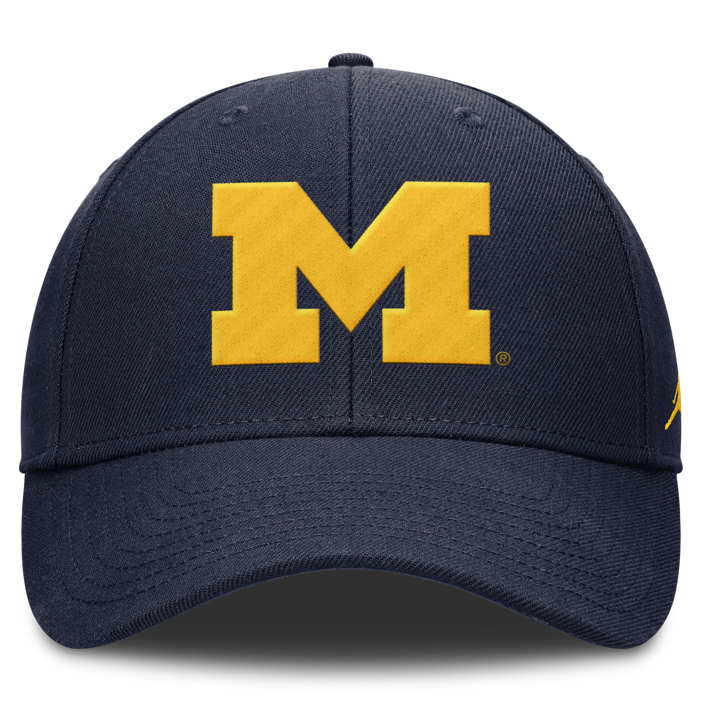 Michigan Wolverines Jumpman Navy Club Adjustable Hat