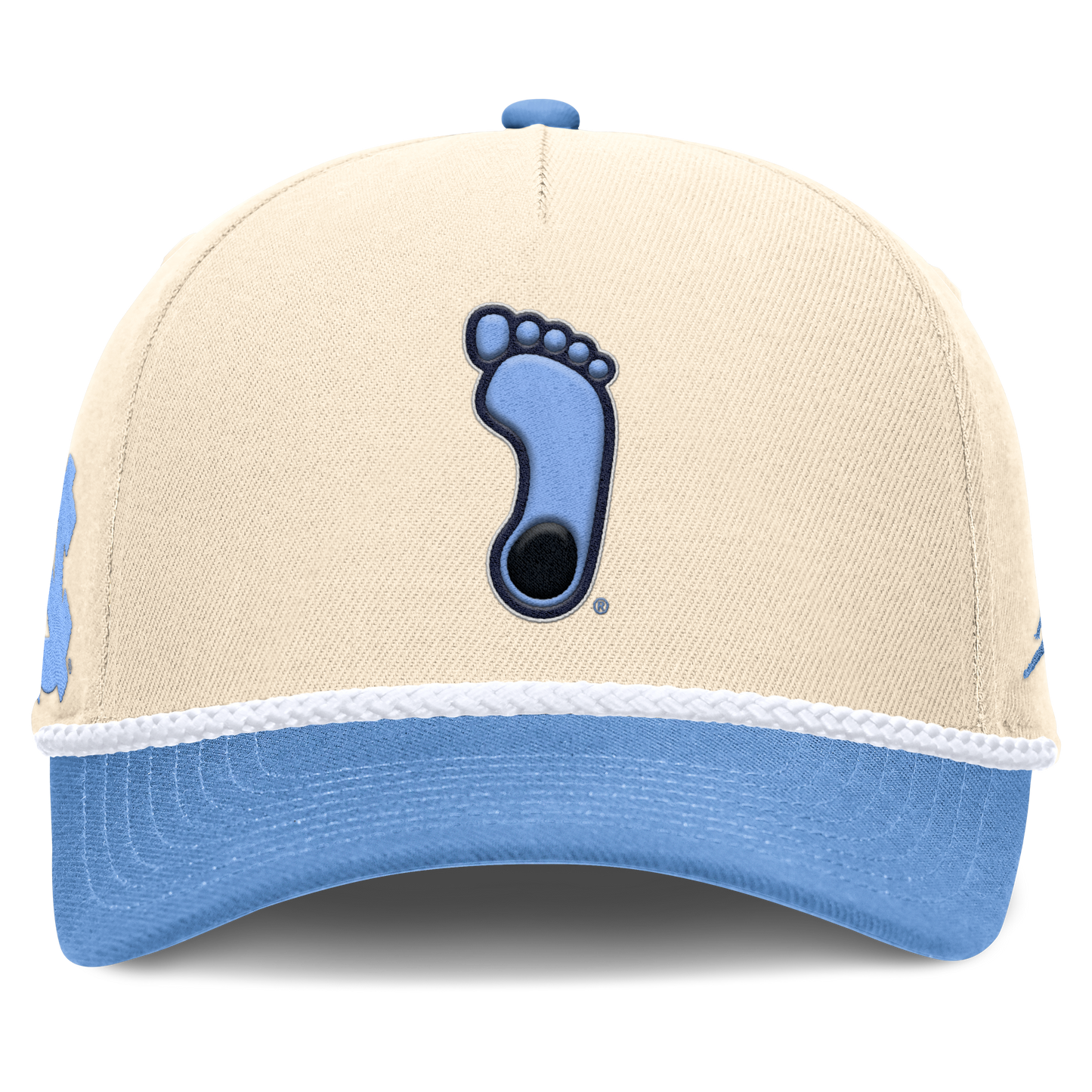 North Carolina Tar Heels Jordan Brand Unisex 2026 Primetime Natural 5-Panel Rope 2-Tone Rise Hat - Natural