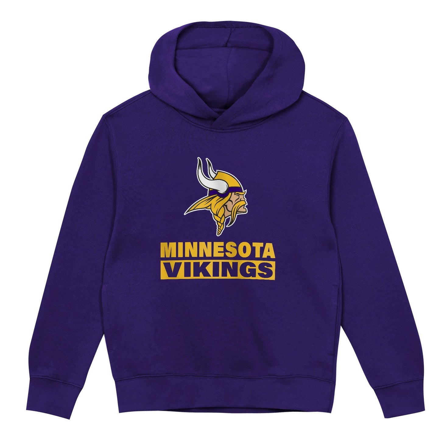 Minnesota Vikings Youth Back to Basics Purple Hoodie