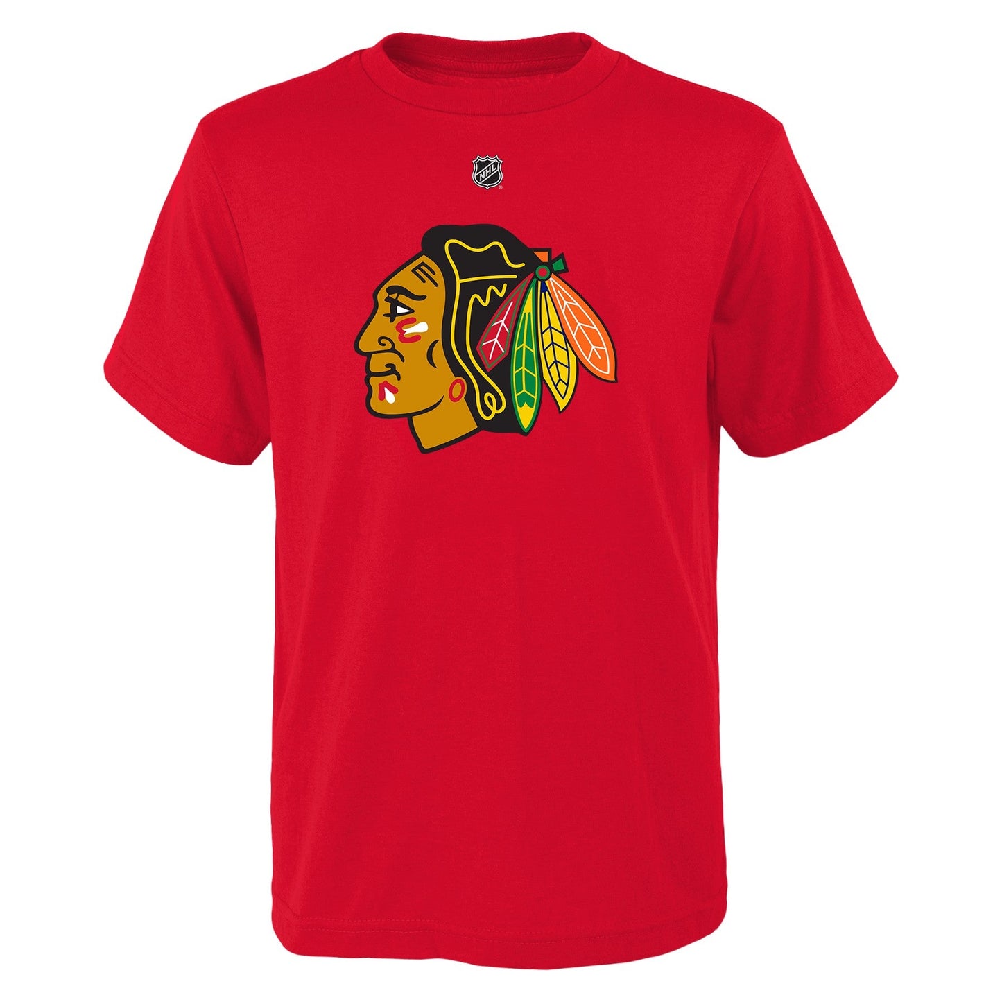 Kids Chicago Blackhawks Connor Bedard Red NHL Child Player Name & Number T-Shirt