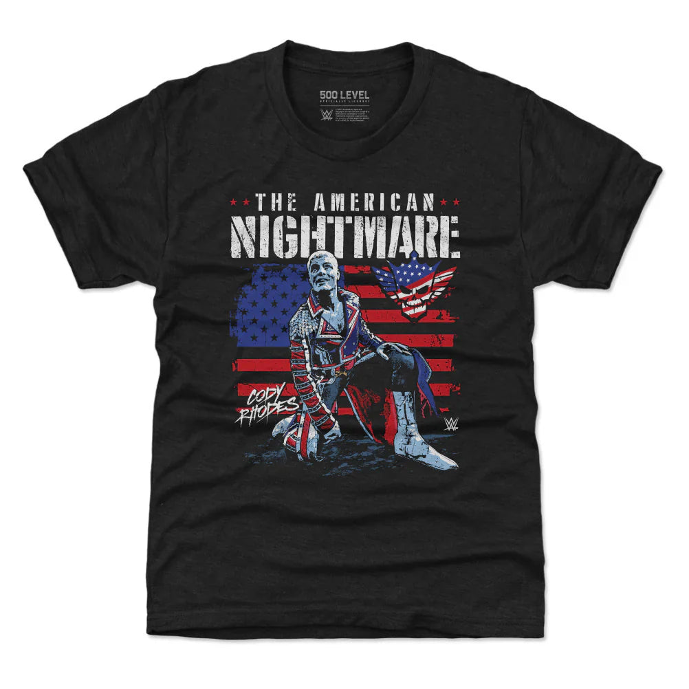 Youth WWE Cody Rhodes American Flag Tri-Blend T-Shirt