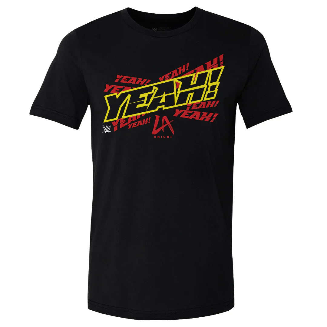 Men's WWE LA Knight YEAH Black T-Shirt