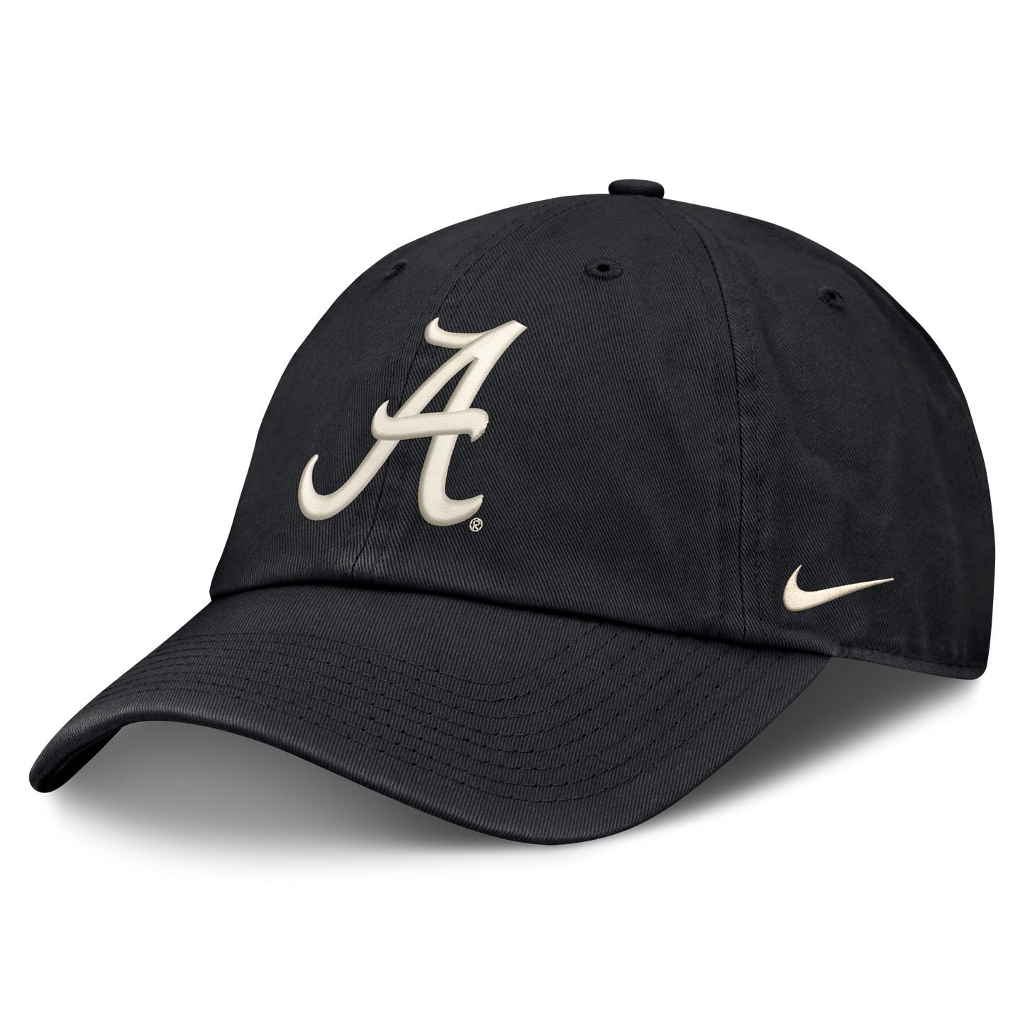 Alabama Crimson Tide Black Nike Club Unstructured Adjustable Hat